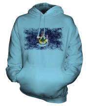 Maine State Distressed Flag Unisex Adult Hoodie