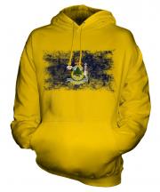 Maine State Distressed Flag Unisex Adult Hoodie