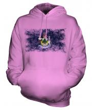Maine State Distressed Flag Unisex Adult Hoodie