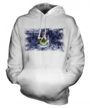 Maine State Distressed Flag Unisex Adult Hoodie