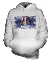 Michigan State Distressed Flag Unisex Adult Hoodie