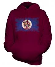 Minnesota State Distressed Flag Unisex Adult Hoodie