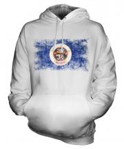 Minnesota State Distressed Flag Unisex Adult Hoodie