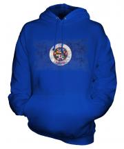 Minnesota State Distressed Flag Unisex Adult Hoodie