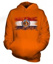 Missouri State Distressed Flag Unisex Adult Hoodie