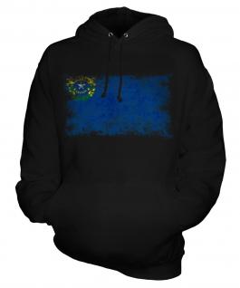 Nevada State Distressed Flag Unisex Adult Hoodie