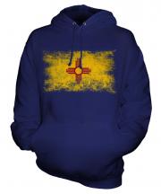 New Mexico State Distressed Flag Unisex Adult Hoodie
