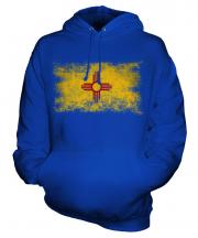 New Mexico State Distressed Flag Unisex Adult Hoodie