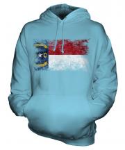 North Carolina State Distressed Flag Unisex Adult Hoodie