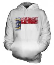 North Carolina State Distressed Flag Unisex Adult Hoodie