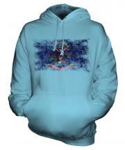 North Dakota State Distressed Flag Unisex Adult Hoodie