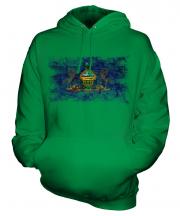 Pennsylvania State Distressed Flag Unisex Adult Hoodie