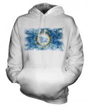 South Dakota State Distressed Flag Unisex Adult Hoodie