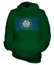 South Dakota State Distressed Flag Unisex Adult Hoodie