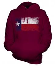 Texas State Distressed Flag Unisex Adult Hoodie