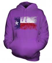 Texas State Distressed Flag Unisex Adult Hoodie