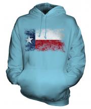 Texas State Distressed Flag Unisex Adult Hoodie