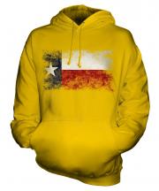 Texas State Distressed Flag Unisex Adult Hoodie