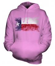 Texas State Distressed Flag Unisex Adult Hoodie