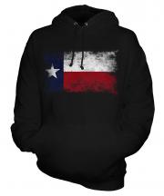 Texas State Distressed Flag Unisex Adult Hoodie