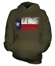 Texas State Distressed Flag Unisex Adult Hoodie