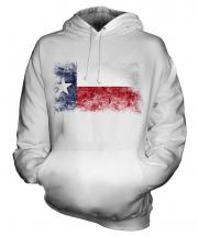 Texas State Distressed Flag Unisex Adult Hoodie