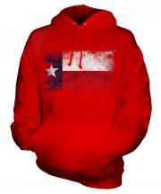 Texas State Distressed Flag Unisex Adult Hoodie