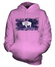 Wyoming State Distressed Flag Unisex Adult Hoodie