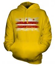 Washington Dc Distressed Flag Unisex Adult Hoodie