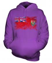 Manitoba Distressed Flag Unisex Adult Hoodie