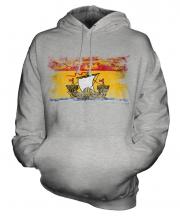 New Brunswick Distressed Flag Unisex Adult Hoodie