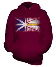 Newfoundland And Labrador Distressed Flag Unisex Adult Hoodie