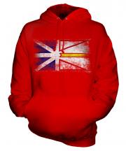 Newfoundland And Labrador Distressed Flag Unisex Adult Hoodie