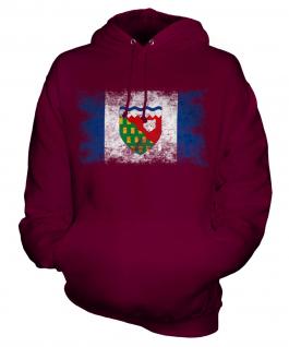Northwest Territories Distressed Flag Unisex Adult Hoodie