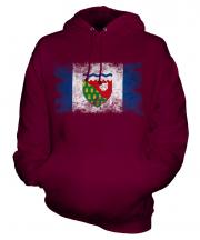 Northwest Territories Distressed Flag Unisex Adult Hoodie