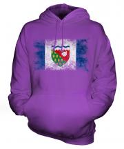 Northwest Territories Distressed Flag Unisex Adult Hoodie