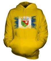 Northwest Territories Distressed Flag Unisex Adult Hoodie
