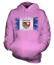 Northwest Territories Distressed Flag Unisex Adult Hoodie