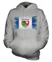 Northwest Territories Distressed Flag Unisex Adult Hoodie