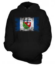 Northwest Territories Distressed Flag Unisex Adult Hoodie