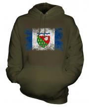 Northwest Territories Distressed Flag Unisex Adult Hoodie