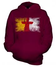 Nunavut Distressed Flag Unisex Adult Hoodie