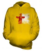 Nunavut Distressed Flag Unisex Adult Hoodie