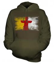 Nunavut Distressed Flag Unisex Adult Hoodie