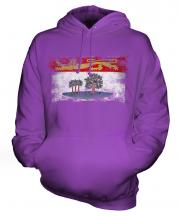 Prince Edward Island Distressed Flag Unisex Adult Hoodie