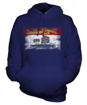 Prince Edward Island Distressed Flag Unisex Adult Hoodie