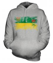 Saskatchewan Distressed Flag Unisex Adult Hoodie
