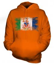 Yukon Distressed Flag Unisex Adult Hoodie