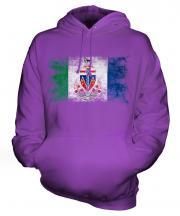 Yukon Distressed Flag Unisex Adult Hoodie