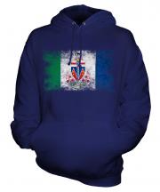 Yukon Distressed Flag Unisex Adult Hoodie